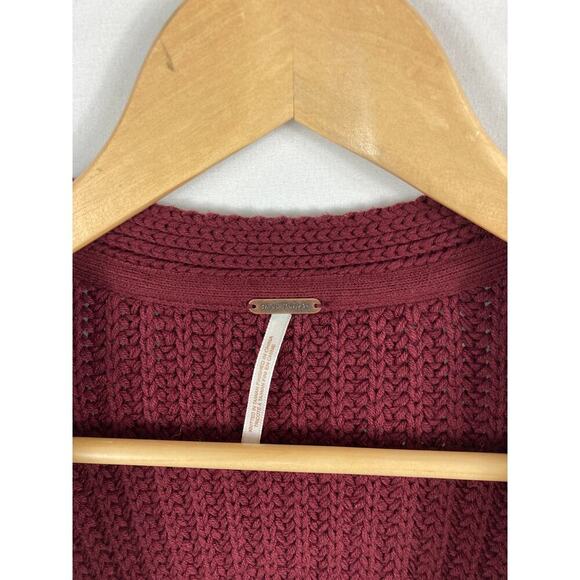 Free People Burgundy Knit Sweater - Picture 5 of 11